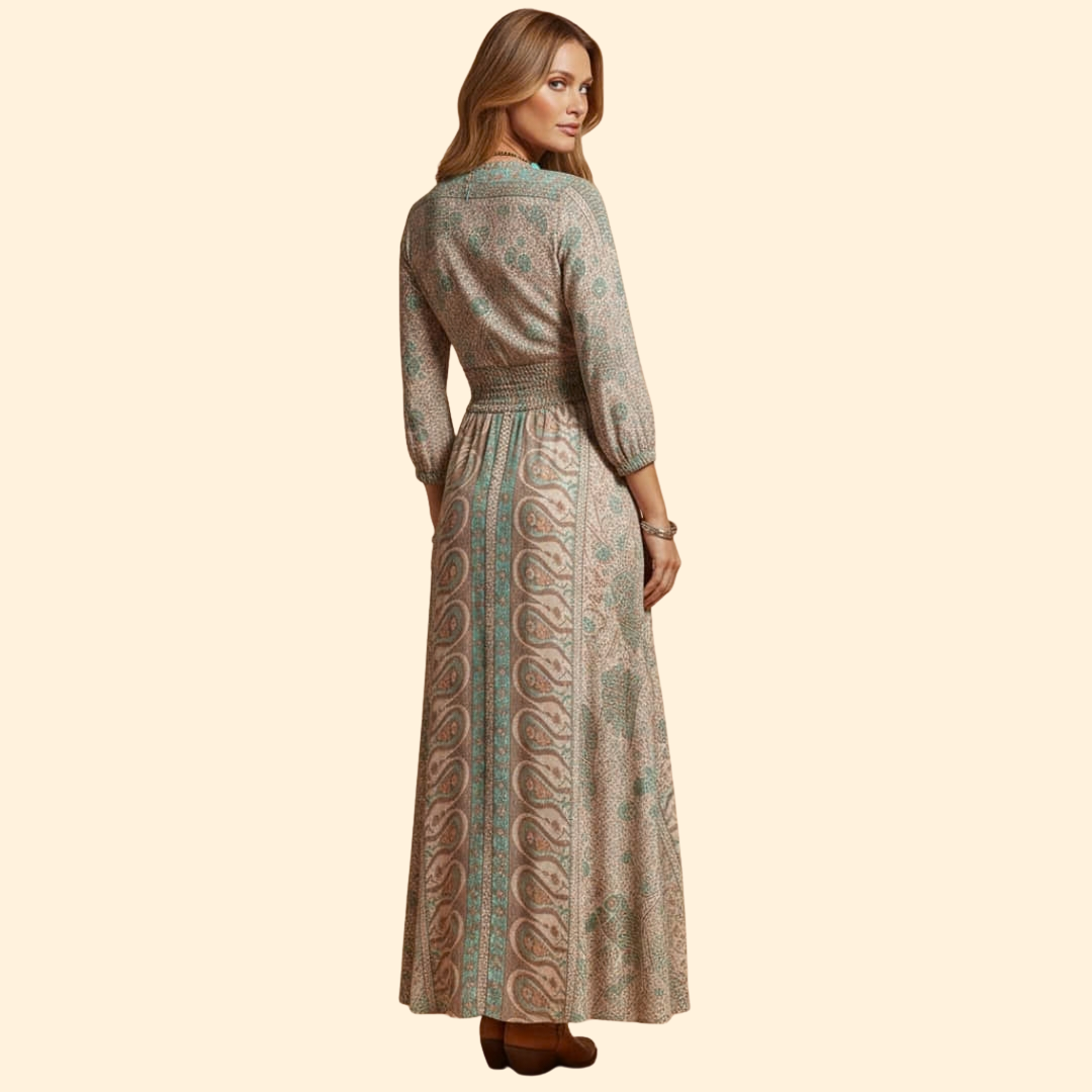 Women's Bohemian Print Maxi Dress