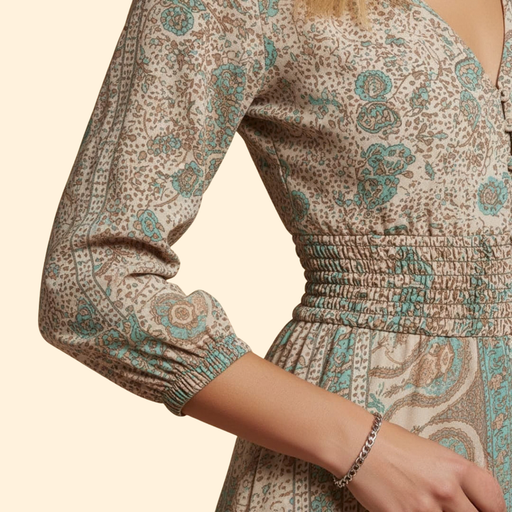 Women's Bohemian Print Maxi Dress