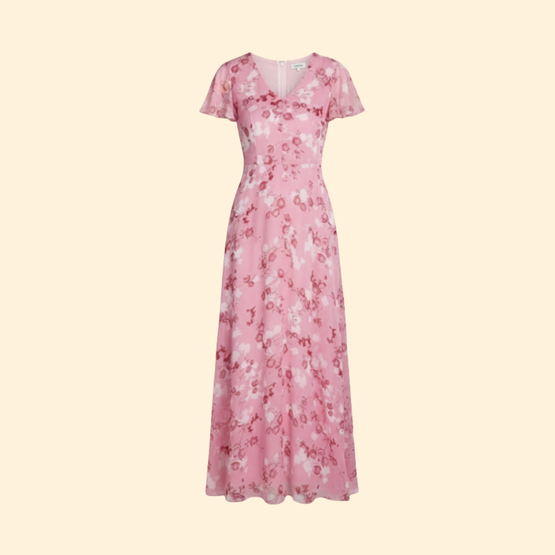 Women’s Chic V-Neck Midi Dress