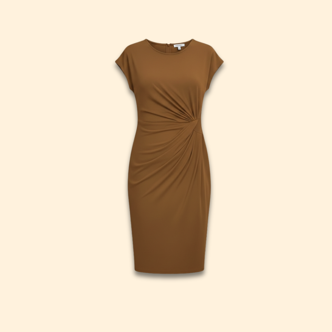Women's Elegant Waist Draped Dress