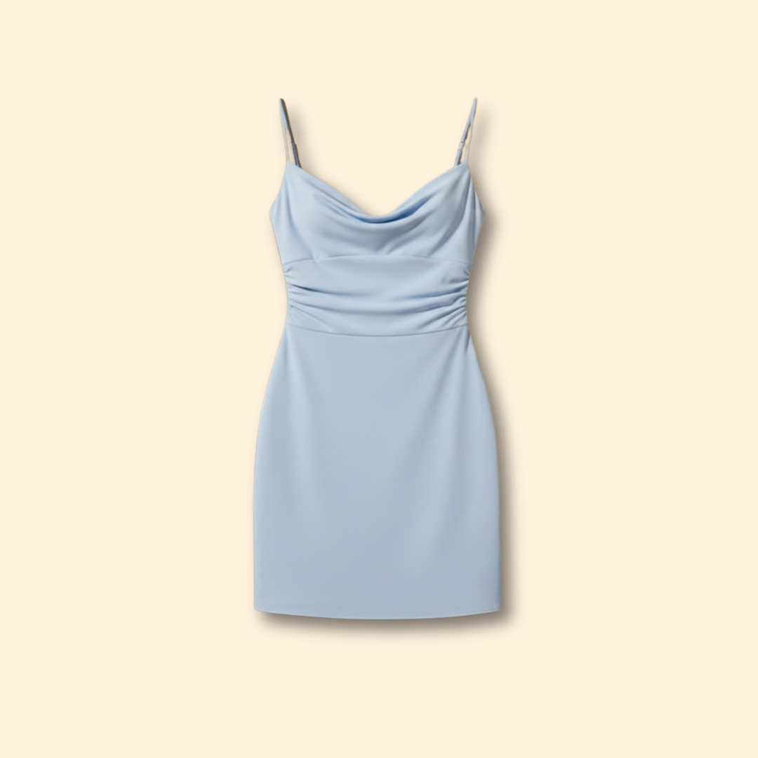 Women’s Mini Dress with Narrow Straps