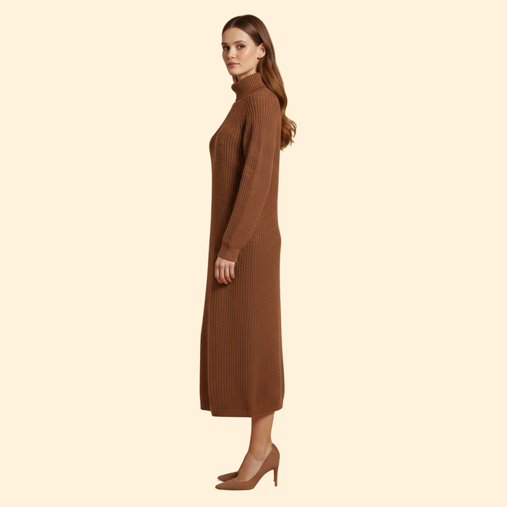 Women’s Stylish Jumper Dress with Collar