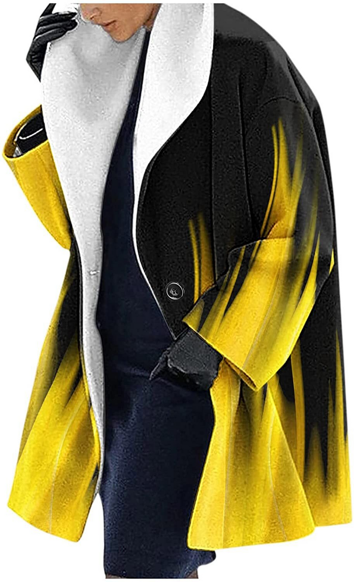 Women's Floral Print Blazer with Shawl Collar